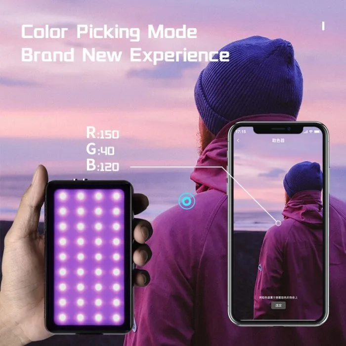 ⁦ضوء YC Onion PUDDINGG V2 ليد ملون RGB Full مع تغيير حرارة اللون 3200K-6200K⁩ - الصورة ⁦3⁩
