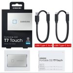 هارد ديسك سامسونغ Samsung T7 من نوع SSD بسعات 500GB USB3.2 1TB 2TB واتصال Type-C مع بصمة قفل - الصورة 6