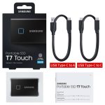 هارد ديسك سامسونغ Samsung T7 من نوع SSD بسعات 500GB USB3.2 1TB 2TB واتصال Type-C مع بصمة قفل - الصورة 5