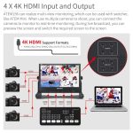 شاشة مونيتور SEETEC ATEM156 بحجم 15.6 للبث المباشر مع سويتشر ATEM Mini مع مداخل ومخارج 4 HDMI - الصورة 2