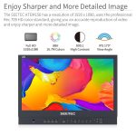 شاشة مونيتور SEETEC ATEM156 بحجم 15.6 للبث المباشر مع سويتشر ATEM Mini مع مداخل ومخارج 4 HDMI - الصورة 3