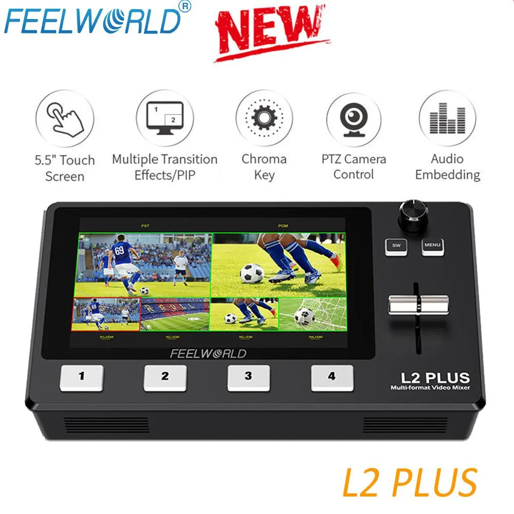 その他 FEELWORLD L2 PLUS FEELWORLD L2 Plus Multi-Camera Video Mixer Switcher with 5.5