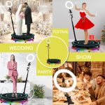 فوتوبوث 360 Photo Booth Photobooth زجاجي قياس 80سم يتسع ل3 أشخاص للتصوير في الحفلات و المناسبات والأفراح مع تحكم وإضاءة - Image 6