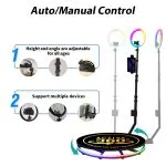 فوتو بوث 360 درجة Photobooth 360 قياس 115 مع  حقيبة سفر مزودة بعجلات للتصوير في المناسبات و حفلات الزفاف - Image 2