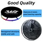 فوتو بوث 360 درجة Photobooth 360 قياس 115 مع  حقيبة سفر مزودة بعجلات للتصوير في المناسبات و حفلات الزفاف - Image 4