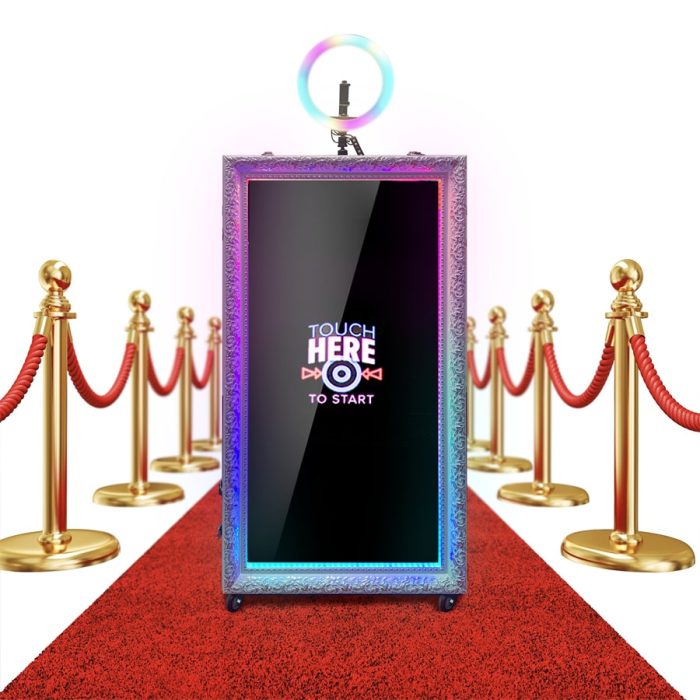 ⁦فوتوبوث المرآة السحرية من TechnoWhale قياس 65 إينش Magic Mirror Photo Booth تصميم كلاسيكي⁩ - الصورة ⁦12⁩