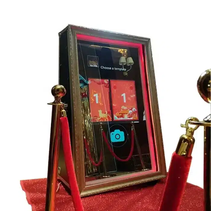 ⁦فوتوبوث المرآة السحرية من TechnoWhale قياس 65 إينش Magic Mirror Photo Booth تصميم كلاسيكي⁩ - الصورة ⁦8⁩