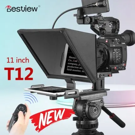 اوتوكيو ملقن النصوص Desview T12 تلي برومبتر للاستخدام مع كاميرا او هاتف او تبلت ايباد بحجم 11 اينش