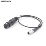 كيبل تحويل صوت MINI XLR 3pin ذكر إلى XLR 3pin أنثى  لكاميرا Blackmagic Pocket Cinema BMPCC 4k