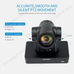 ⁦كاميرا FEELWORLD UHD4K12X 4K PTZ USB POE 12X زووم بصري AI تتبع تلقائي مخرجات فيديو متعددة⁩ - الصورة ⁦3⁩
