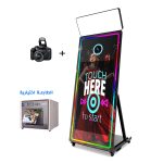 فوتوبوث المرآة السحرية Magic Mirror Photo Booth قياس 65 اينش مع شاشة لمسية 43 اينش وكاميرا كانون Canon 2000d (التوصيل من الرياض)