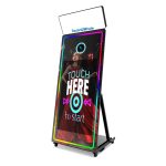 ⁦TechnoWhale فوتوبوث الصور السحري Mirror Photo Booth بشاشة لمس 65 بوصة وكاميرا Canon 2000D، وشاشة LCD بحجم 43 بوصة، فوتوبوث محمول مثالي لحفلات الزفاف، الحفلات، والأنشطة⁩ - الصورة ⁦7⁩