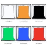 لايت بوكس إضاءة لاستوديو التصوير PULUZ 60×60 مع 6 خلفيات بألوان مختلفة - Image 5