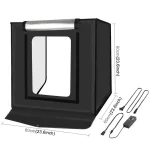 لايت بوكس إضاءة لاستوديو التصوير PULUZ 60×60 مع 6 خلفيات بألوان مختلفة - Image 4