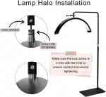 ⁦مصباح LED عصري HD-M8X من Xria بقوة 50 واط على شكل نصف قمر قابل للتعتيم 3000K-6000K للإضاءة الأرضية في صالونات التجميل التاتو الرموش والمكياج⁩ - الصورة ⁦9⁩