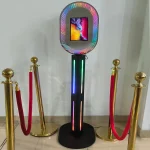 فوتوبوث Xria iPad لجهاز التصوير الفوتوغرافي مع إضاءة حلقة 3D مناسب لجهاز iPad 12.9 مثالي للاستخدام في الحفلات الإيجار وفعاليات الزفاف