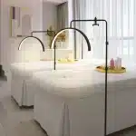 ⁦مصباح LED عصري HD-M8X من Xria بقوة 50 واط على شكل نصف قمر قابل للتعتيم 3000K-6000K للإضاءة الأرضية في صالونات التجميل التاتو الرموش والمكياج⁩ - الصورة ⁦18⁩