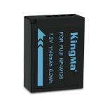 بطارية KingMa NP-W126 بسعة 7.2 فولت و1140 مللي أمبير  متوافقة مع بطارية FUJIFILM NP-W126 والكاميرات التالية XT2، XT10، XT20، XT30، XT100، XH1، X100F، XA2.