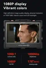 ⁦شاشة Desview D21-HB بحجم 21.5 بوصة متعددة الشاشات بدقة HD و4K سطوع 1000 شمعة مداخل ومخارج SDI وHDMI وضع مزدوج أفقي وعمودي⁩ - الصورة ⁦10⁩