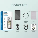 ⁦شاشة Kingma VL PH02 Max Magnetic Vlog Selfie Monitor لاستخدام الكاميرا الخلفية مع تقنية ماغسيف (Magsafe) مغناطيسية للآيفون والهواتف الذكية بنظام أندرويد (لون أسود)⁩ - الصورة ⁦3⁩