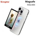 شاشة Kingma VL PH02 Max Magnetic Vlog Selfie Monitor لاستخدام الكاميرا الخلفية مع تقنية ماغسيف (Magsafe) مغناطيسية للآيفون والهواتف الذكية بنظام أندرويد (لون أسود)