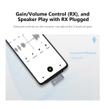 ⁦ميكروفون لاسلكي LUUCCO AirWave K1 بمنفذ USB-C للهواتف المحمولة ميكروفون لافالير للفلوغات والمقابلات والبث المباشر⁩ - الصورة ⁦5⁩