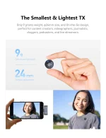 ⁦ميكروفون لاسلكي LUUCCO AirWave K1 بمنفذ USB-C للهواتف المحمولة ميكروفون لافالير للفلوغات والمقابلات والبث المباشر⁩ - الصورة ⁦13⁩