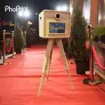 فوتوبوث خشبي موديل عتيق مع ارتفاع قابل للتعديل وبرمجيات Spark Booth مفعلة مدى الحياة لحفلات الزفاف الحفلات والفعاليات الخاصة - الصورة 5