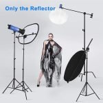 عاكس ضوء ريفليكتور من Xria للتصوير الفوتوغرافي – 90 × 120 سم، بيضاوي الشكل، قابل للطي، 7 في 1، مع أسطح: شفاف، فضي، ذهبي، أبيض، أسود، أخضر، أزرق، مع حقيبة – مثالي للاستوديو، الفيديو، البث المباشر، والتصوير الخارجي. - Image 2