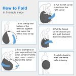 عاكس ضوء ريفليكتور من Xria للتصوير الفوتوغرافي – 90 × 120 سم، بيضاوي الشكل، قابل للطي، 7 في 1، مع أسطح: شفاف، فضي، ذهبي، أبيض، أسود، أخضر، أزرق، مع حقيبة – مثالي للاستوديو، الفيديو، البث المباشر، والتصوير الخارجي. - Image 4