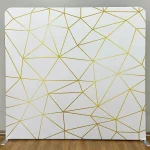 ⁦خلفية قماشية مشدودة Xria بحجم 3×3 أمتار (9.84 قدم) بطباعة من جهة واحدة مع جهة بيضاء، خلفية مستقيمة من قماش مشدود مناسبة للفوتوبوث، حفلات أعياد الميلاد، وحفلات الزفاف.⁩ - الصورة ⁦8⁩