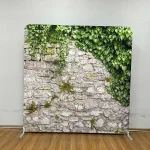 ⁦خلفية قماشية مشدودة Xria بحجم 3×3 أمتار (9.84 قدم) بطباعة من جهة واحدة مع جهة بيضاء، خلفية مستقيمة من قماش مشدود مناسبة للفوتوبوث، حفلات أعياد الميلاد، وحفلات الزفاف.⁩ - الصورة ⁦13⁩