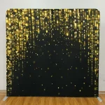 ⁦خلفية قماشية مشدودة Xria بحجم 3×3 أمتار (9.84 قدم) بطباعة من جهة واحدة مع جهة بيضاء، خلفية مستقيمة من قماش مشدود مناسبة للفوتوبوث، حفلات أعياد الميلاد، وحفلات الزفاف.⁩ - الصورة ⁦7⁩