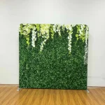 ⁦خلفية قماشية مشدودة Xria بحجم 3×3 أمتار (9.84 قدم) بطباعة من جهة واحدة مع جهة بيضاء، خلفية مستقيمة من قماش مشدود مناسبة للفوتوبوث، حفلات أعياد الميلاد، وحفلات الزفاف.⁩ - الصورة ⁦6⁩