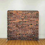 ⁦خلفية قماشية مشدودة Xria بحجم 3×3 أمتار (9.84 قدم) بطباعة من جهة واحدة مع جهة بيضاء، خلفية مستقيمة من قماش مشدود مناسبة للفوتوبوث، حفلات أعياد الميلاد، وحفلات الزفاف.⁩ - الصورة ⁦5⁩