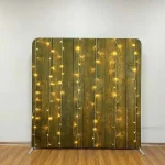 ⁦خلفية قماشية مشدودة Xria بحجم 3×3 أمتار (9.84 قدم) بطباعة من جهة واحدة مع جهة بيضاء، خلفية مستقيمة من قماش مشدود مناسبة للفوتوبوث، حفلات أعياد الميلاد، وحفلات الزفاف.⁩ - الصورة ⁦4⁩